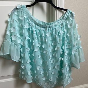 Adiva mint blouse